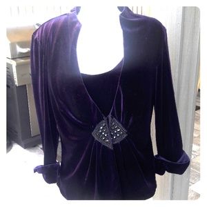 Xscape blazer velvet NWOT